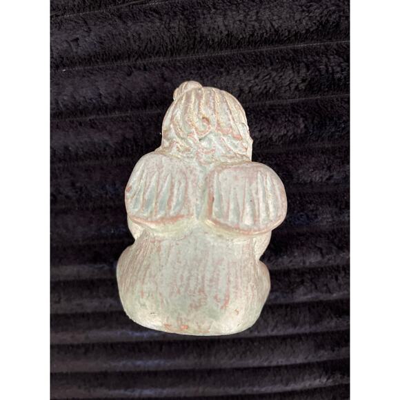 Isabel Bloom Girl Angel Holding Bunny Rabbit - 3.5" Figurine Sculpture from 1995 - Picture 2 of 3